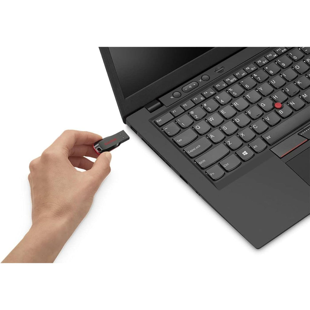 SANDISK Cruzer Blade 64GB, USB-A Flash Drive, Black