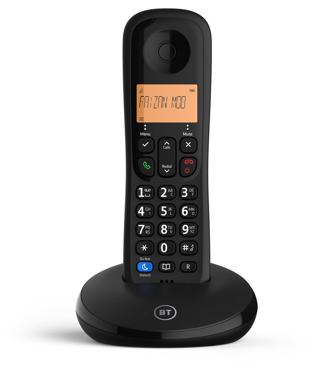 BT Everyday Cordless Landline House Phone, Home Phone, Basic Call Blocker, Do Not Disturb button, Trio Handset Pack