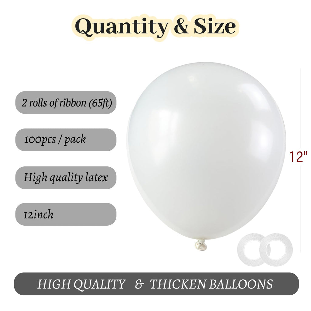 ASIYUHY Yellow Balloon 12 inch 100 Pack Thick Latex Helium Balloons