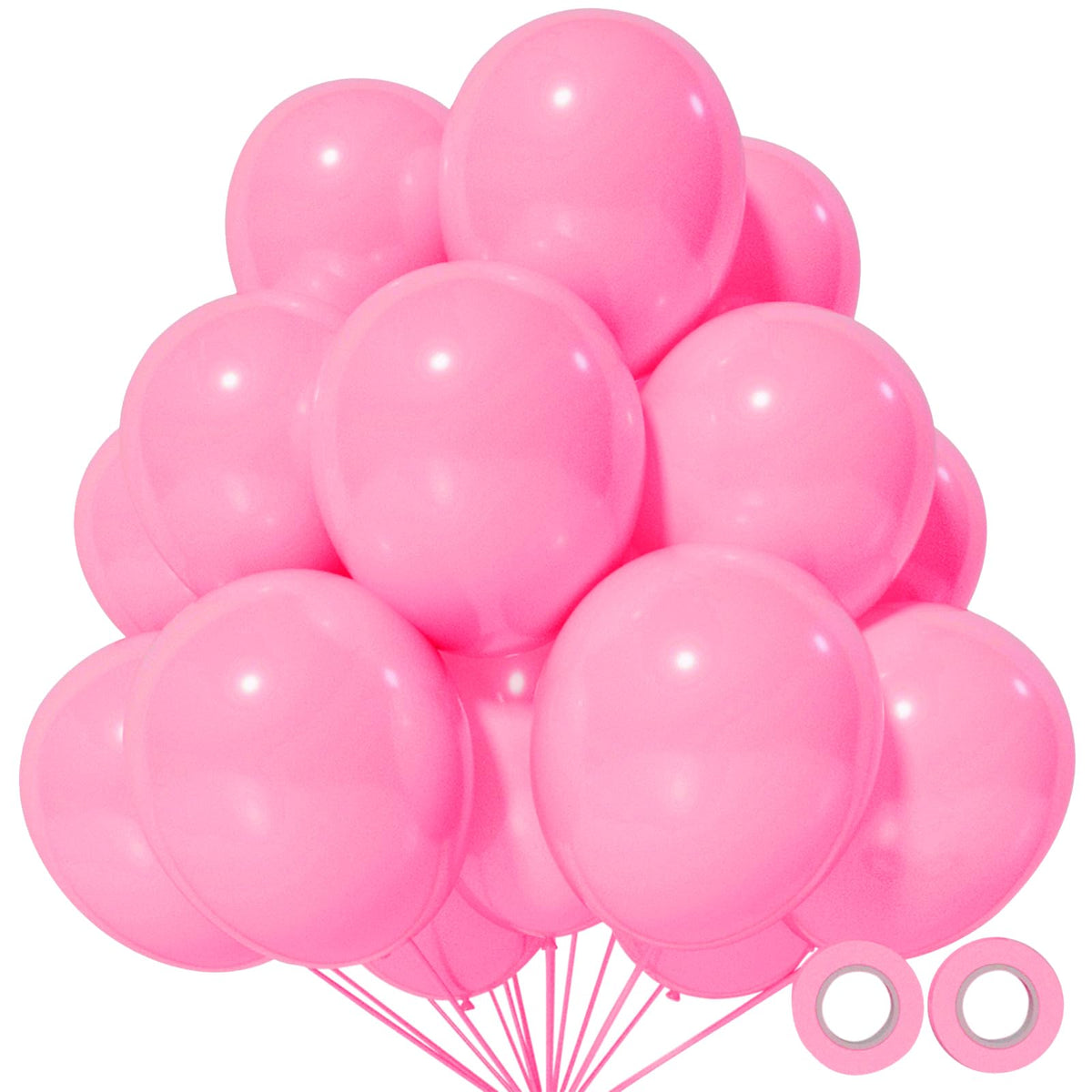 110pcs Black Balloon 12 inch, Black Latex Balloons for Birthday Party Baby Shower Wedding(with 2 Ribbons).