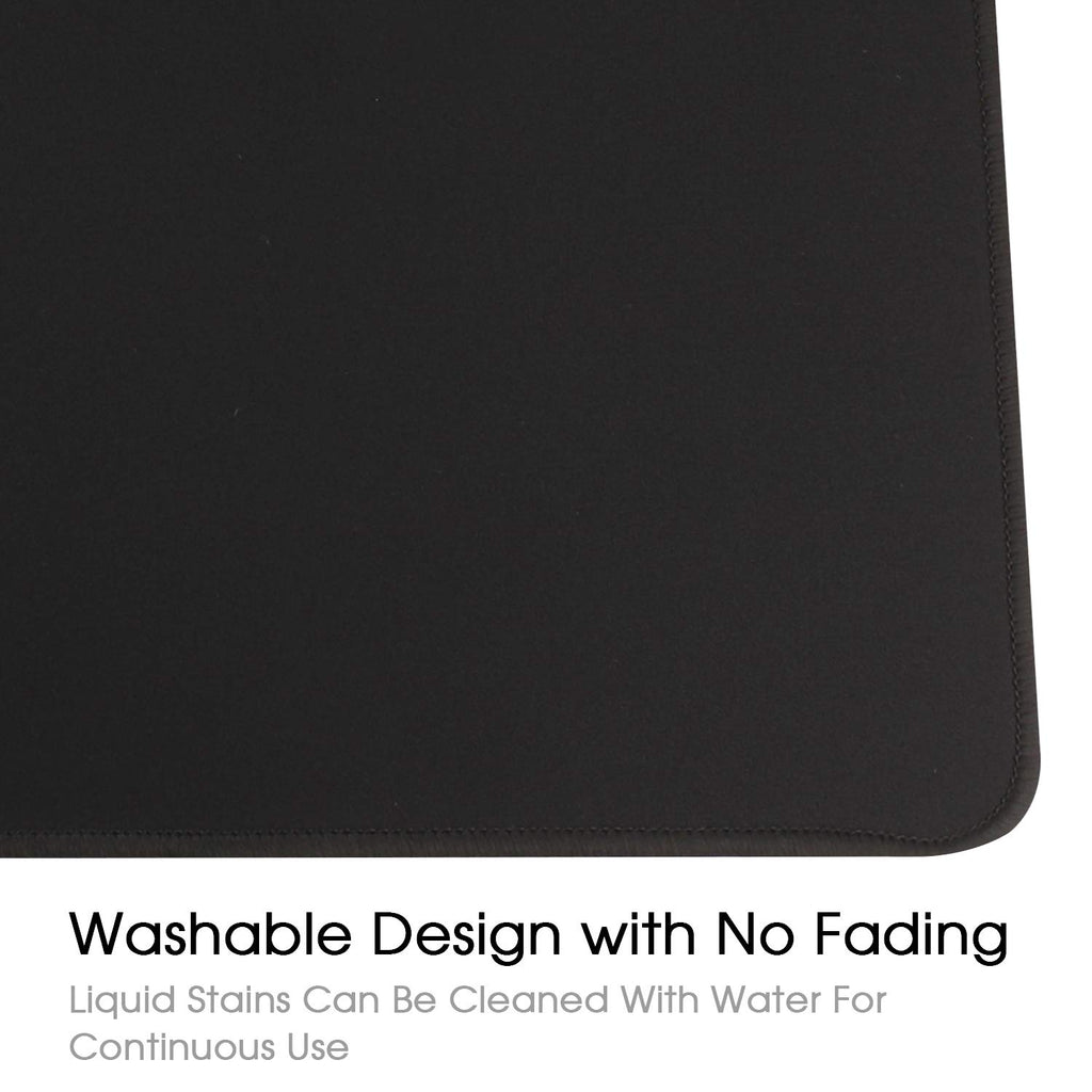Gaming Mouse Mat Desk Office Mouse Pad Large Size 800x300x3mm Comfortable Mousepad with Smooth Cloth Surface, Improved Precision and Speed (80x30 Black)