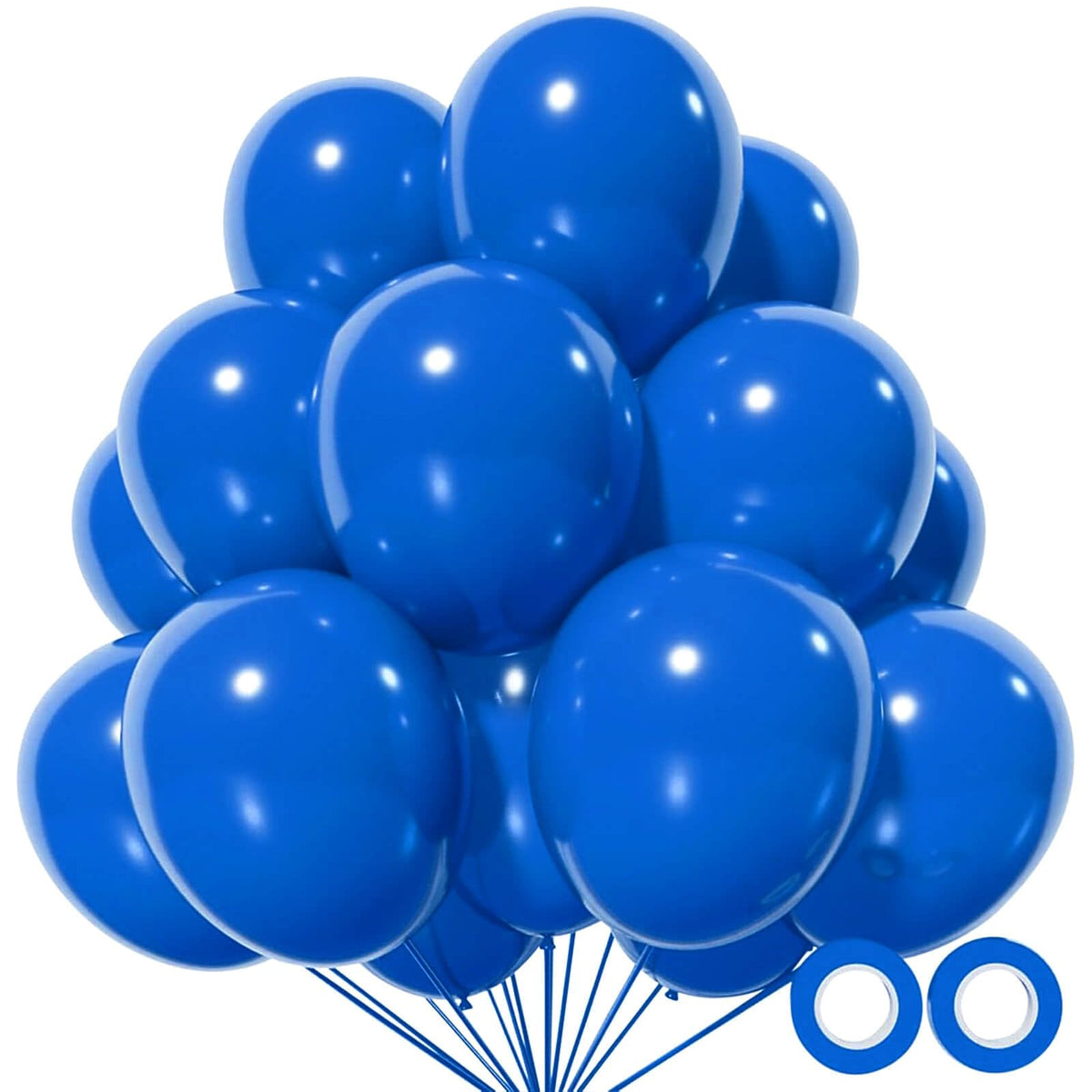110pcs Black Balloon 12 inch, Black Latex Balloons for Birthday Party Baby Shower Wedding(with 2 Ribbons).