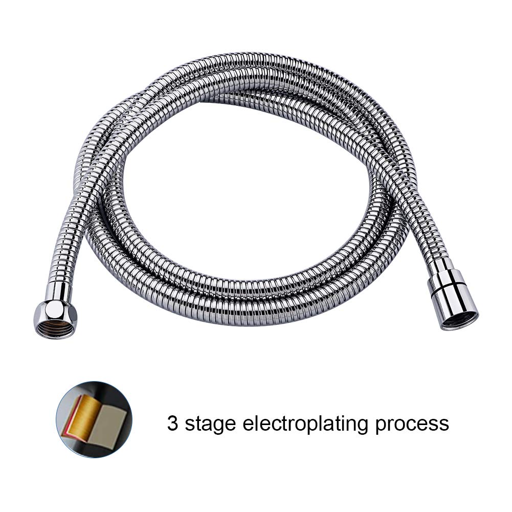 Shower Hose 3m, GRIFEMA G851-30 Stainless Steel Shower Pipe, Anti-Kink