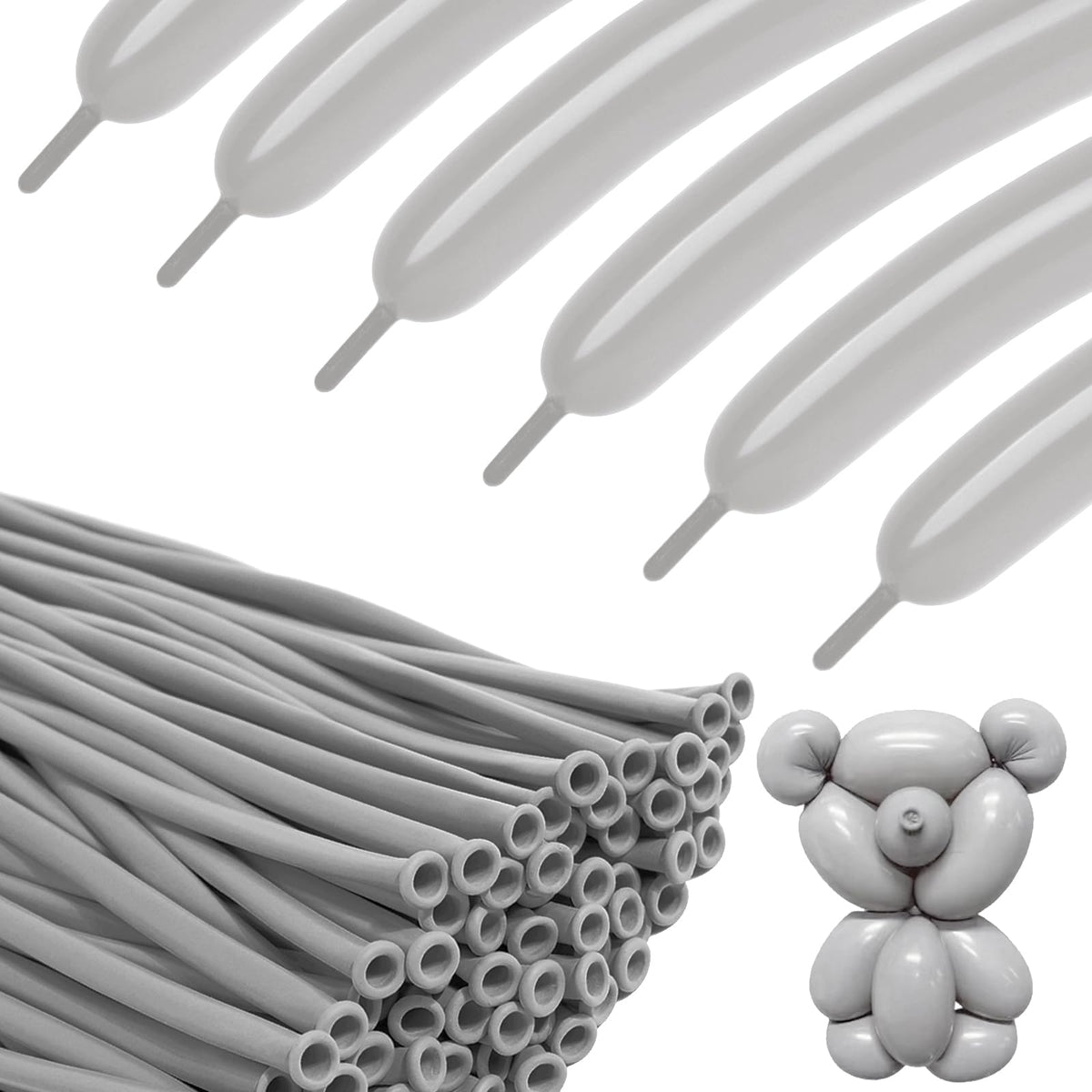 260 Balloons - Clear Long Balloons for Tying Balloon Arch & Balloon Ties