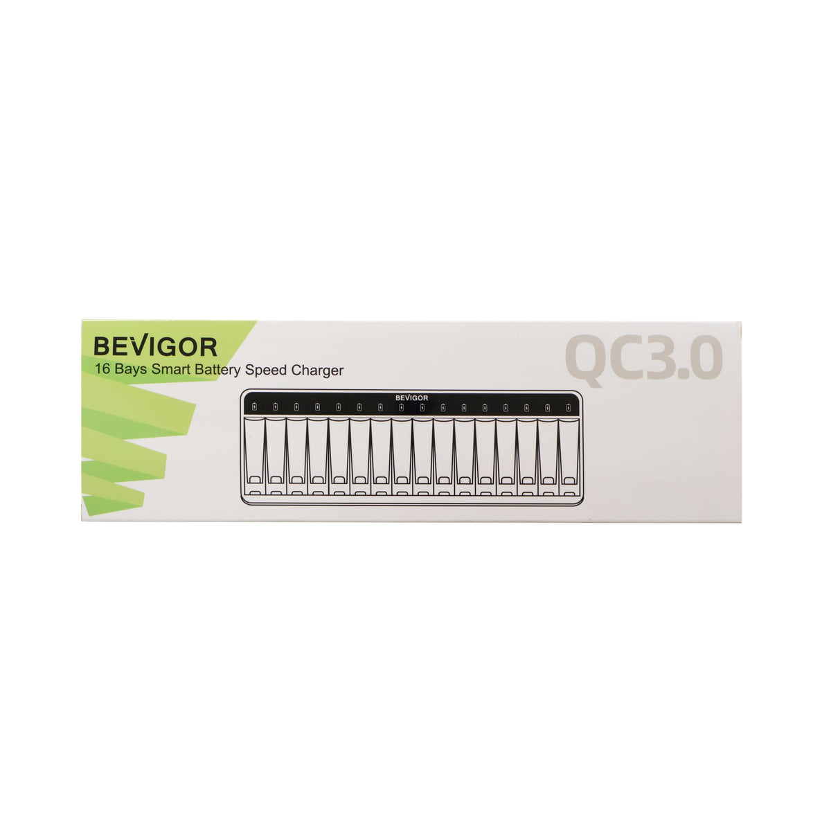 BEVIGOR 8 Pcs 2800mAh AA Rechargeable Batteries with 8 Slot LED Smart Battery Charger Set, Type C Fast Charging for Ni-MH/Ni-CD Rechargeable Batteries