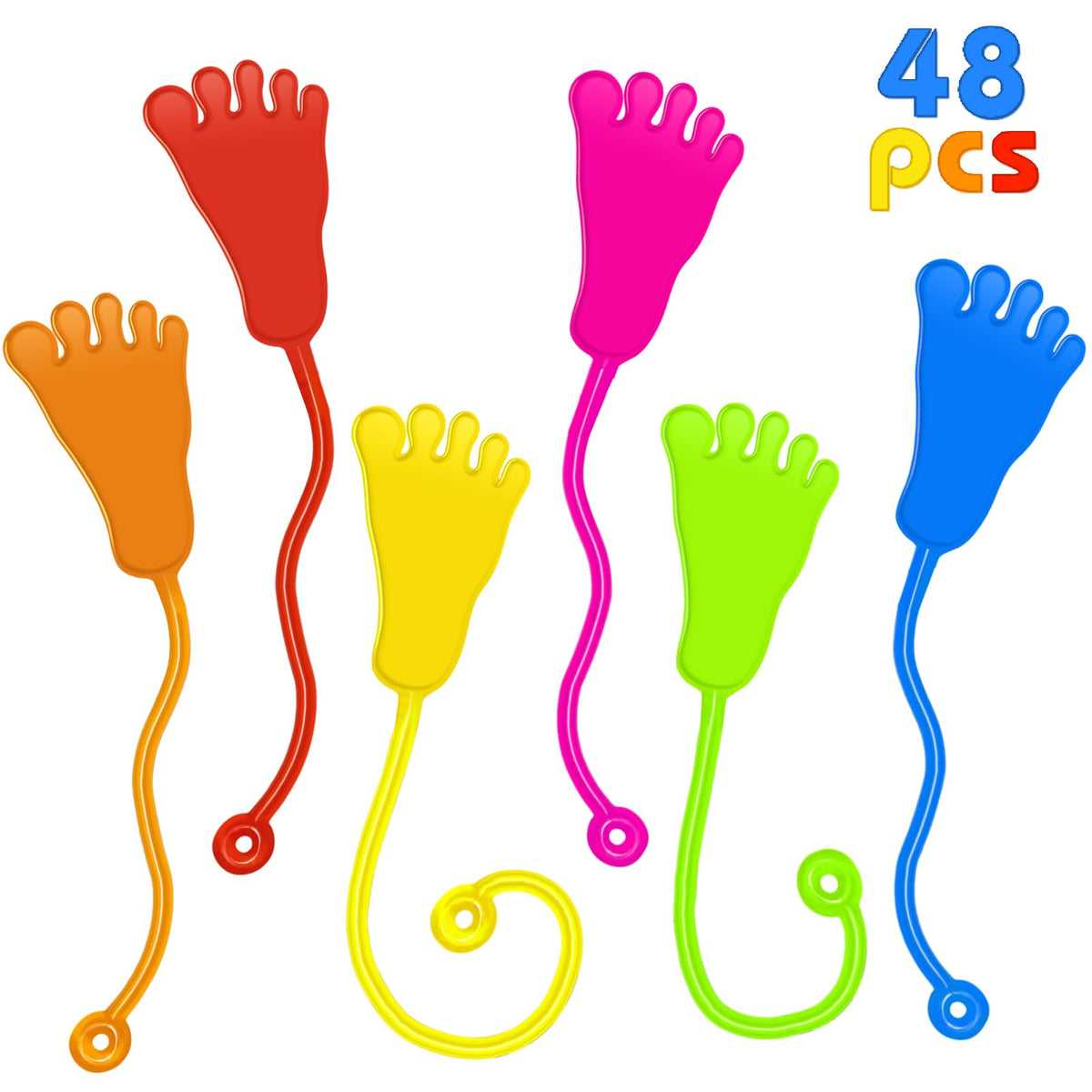 Valentines Sticky Hands Bulk 48 PCS Heart Valentines Party Favors for Kids