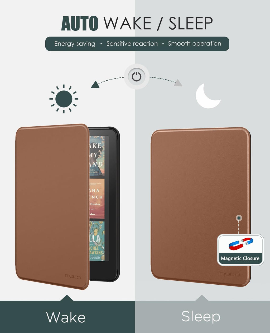 MoKo Case for 7" Kindle Paperwhite 12th Gen&Colorsoft 2024, Space Gray