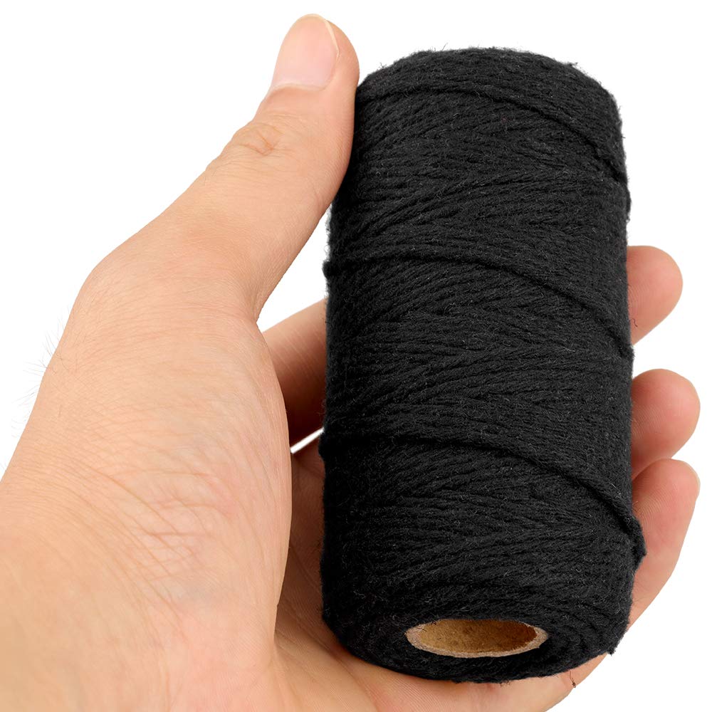 jijAcraft 50M White Cotton String: 2MM Cooking String for DIY Crafts