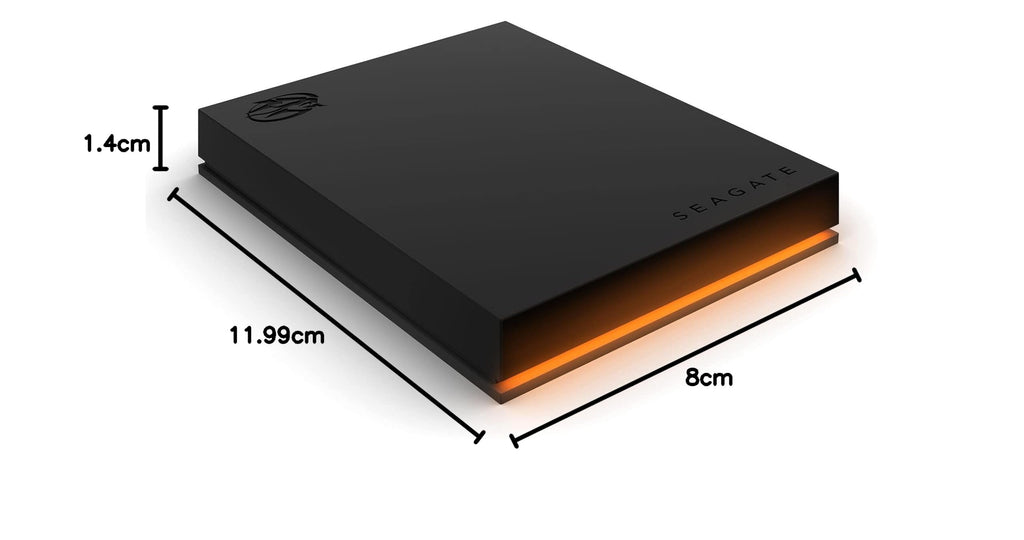 Seagate FireCuda Gaming Hard Drive 2TB, External Hard Drive HDD, USB 3/2, RGB LED lighting, Data Rescue Services (STKL2000400)