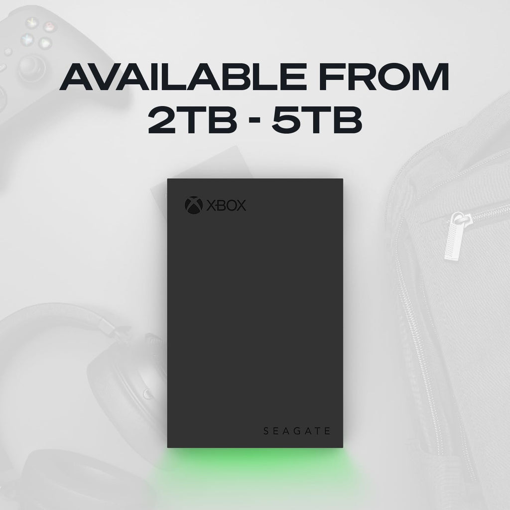 Seagate FireCuda Gaming Hard Drive 2TB, External Hard Drive HDD, USB 3/2, RGB LED lighting, Data Rescue Services (STKL2000400)