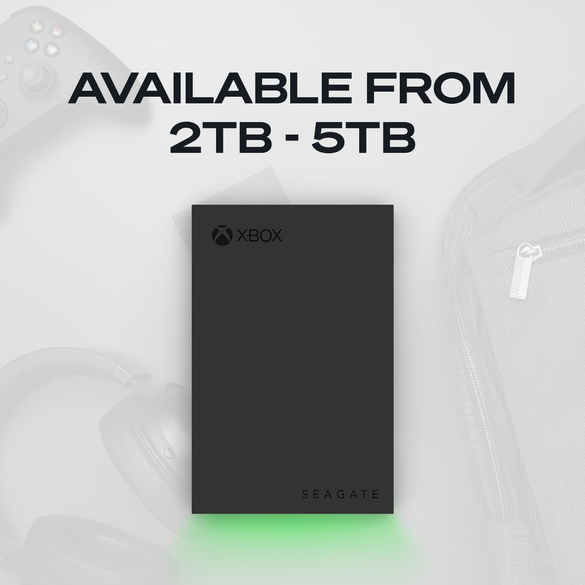Seagate FireCuda Gaming Hard Drive 2TB, External Hard Drive HDD, USB 3/2, RGB LED lighting, Data Rescue Services (STKL2000400)