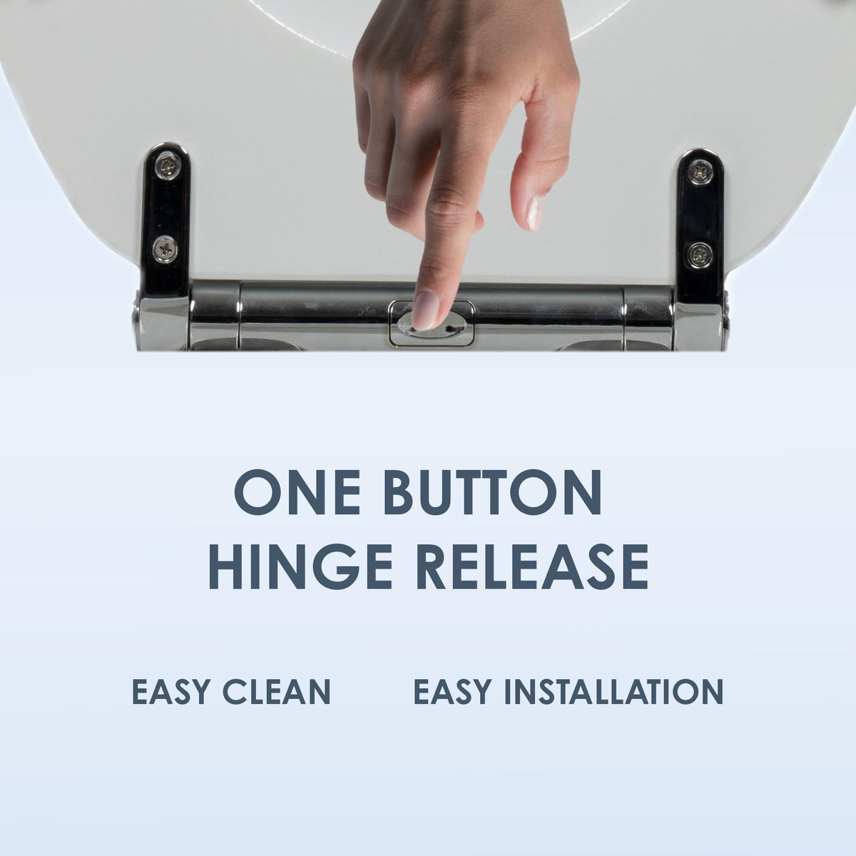AQUALONA® Luxury Grey Oak Effect Toilet Seat - Soft Close MDF Moulded Wood Seat with Quick Release Button and Durable Hinges - Comfortable, Easy to Clean and Install with Universal Fittings
