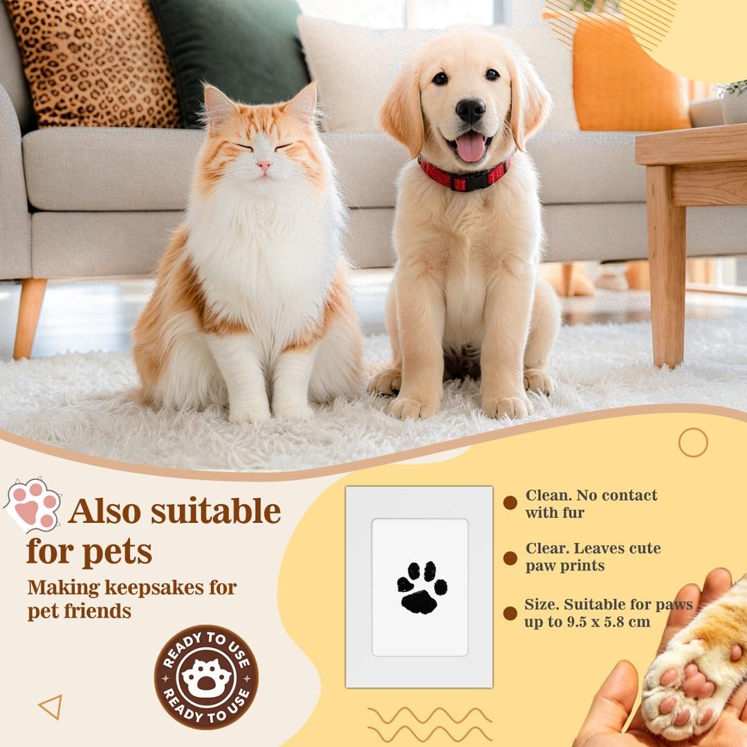 Nabance Baby Footprint Kit & Handprint Kit, Safe for Baby Hands and Feet