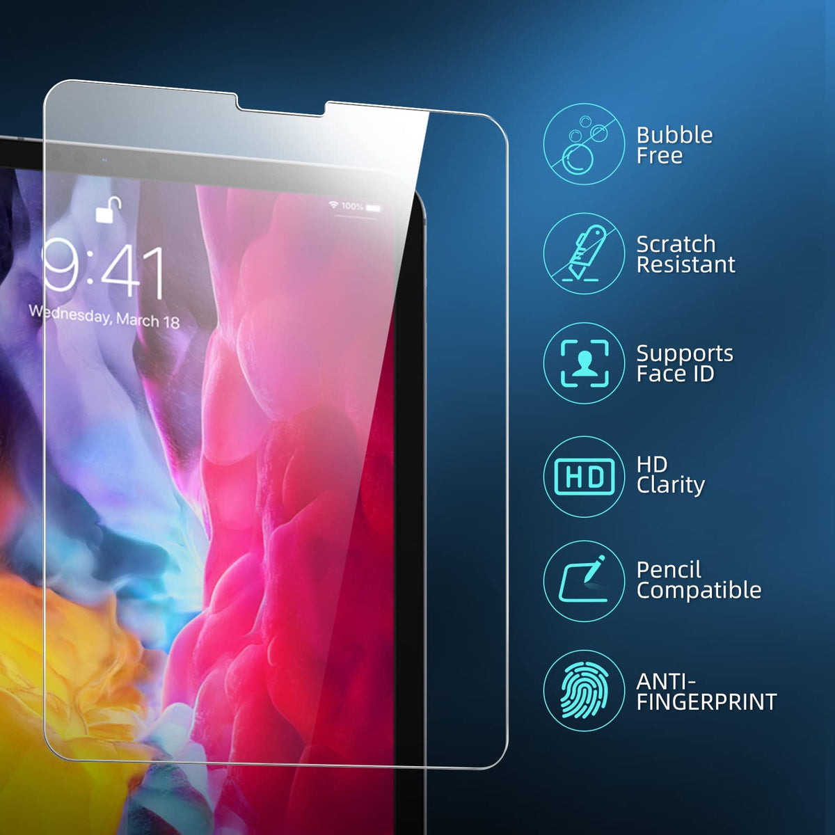 NEW'C for iPad (A16) 2025, iPad (10th Generation) 2022 Screen Protector