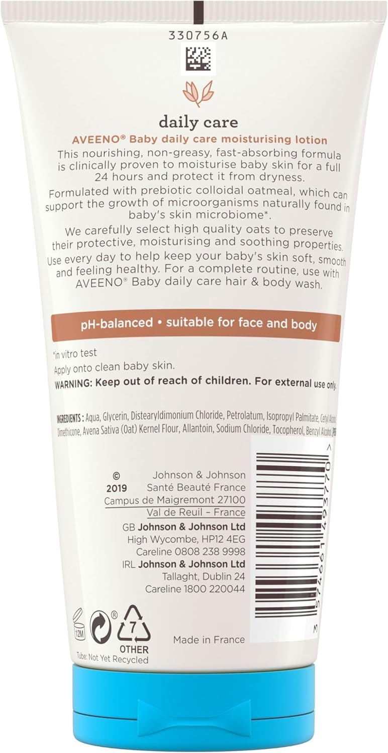 Aveeno Baby Daily Care Moisturising Lotion for Sensitive Skin (1 x 250ml)