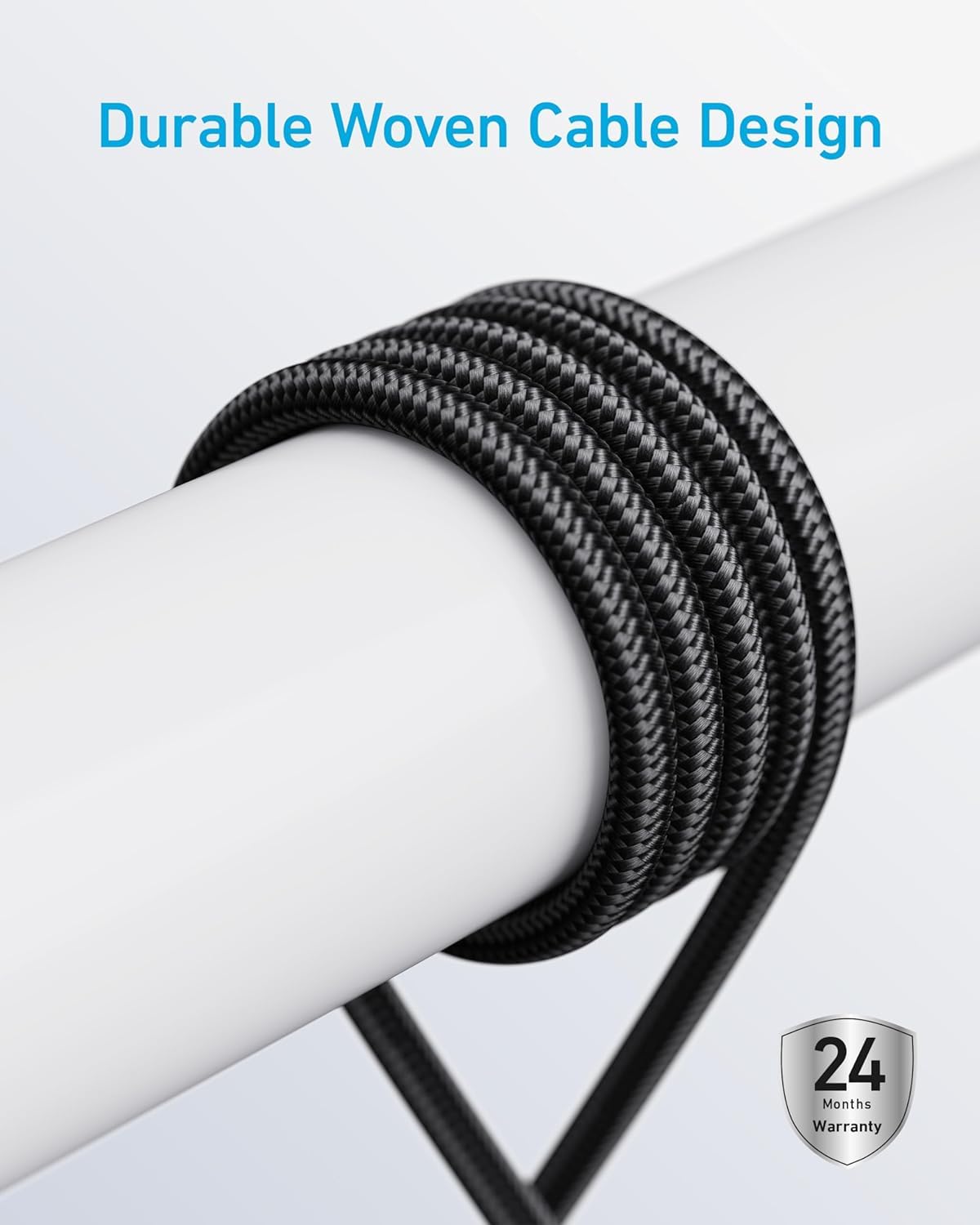 Anker 240W USB-C to USB-C Cable, 3 ft/0.9m Double Braided Nylon Type-C Charging Cable, for MacBook Pro, iPhone 17/16/15, iPad Pro, Samsung Galaxy,and More (Charger Not Included)