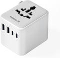 TESSAN Universal Travel Adapter Worldwide with 2 USB C and 2 USB A Ports