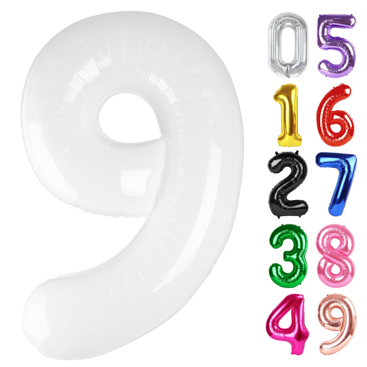 Laser Silver 6 Balloon - Number Balloon 40 Inch, 6th Hot Pink Decorations