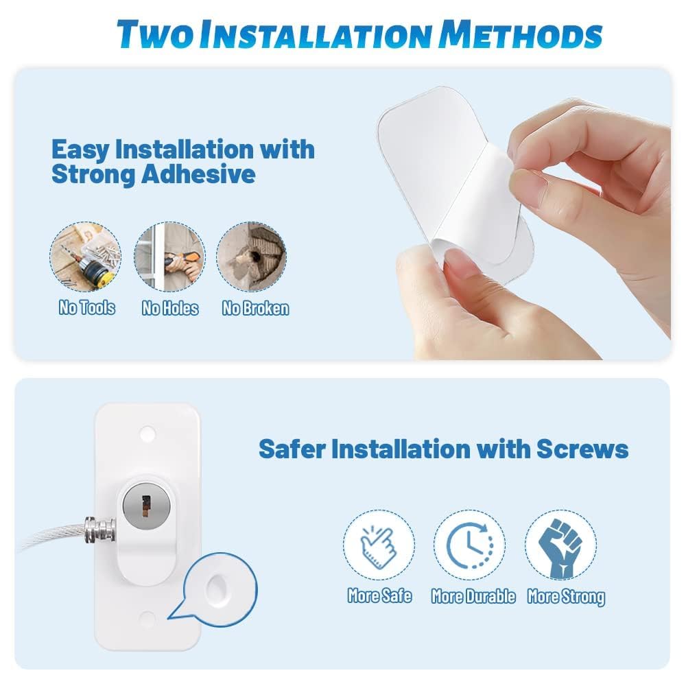 2pcs Window Locks Set for UPVC Windows,Window Restrictor Locks for Children Security with Screws Keys