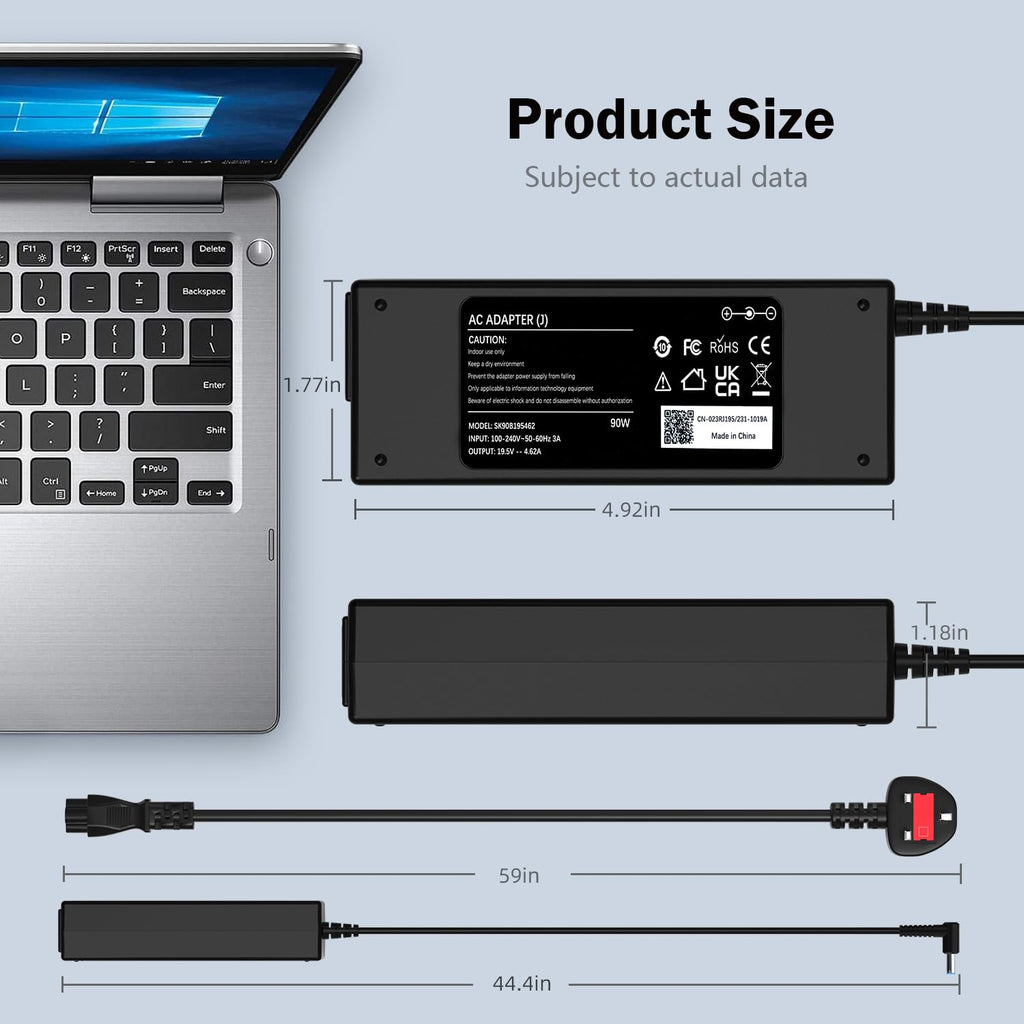USB C Laptop Charger 45W Compatible with Acer HP Asus Lenovo Chromebook