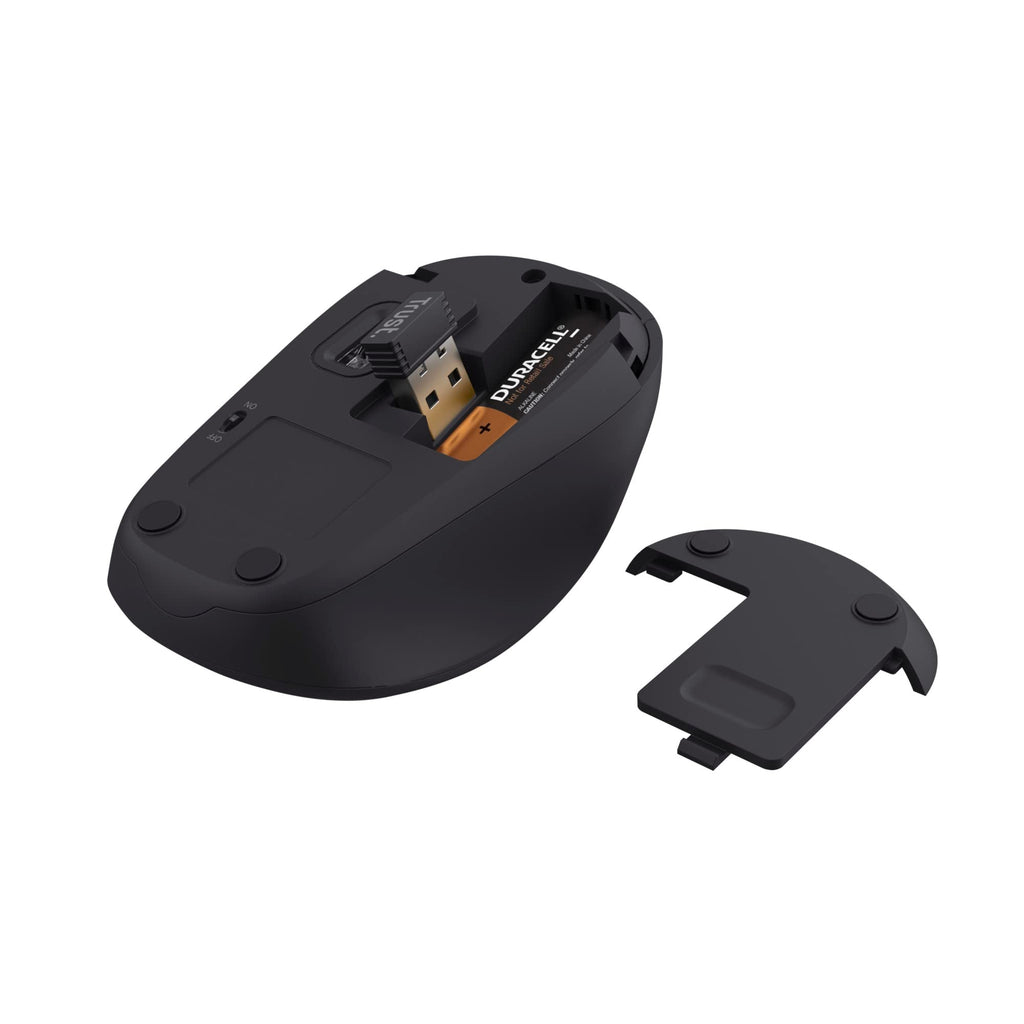 Trust Nito Ergonomic Wireless Mouse with Thumb Rest, 6 Buttons
