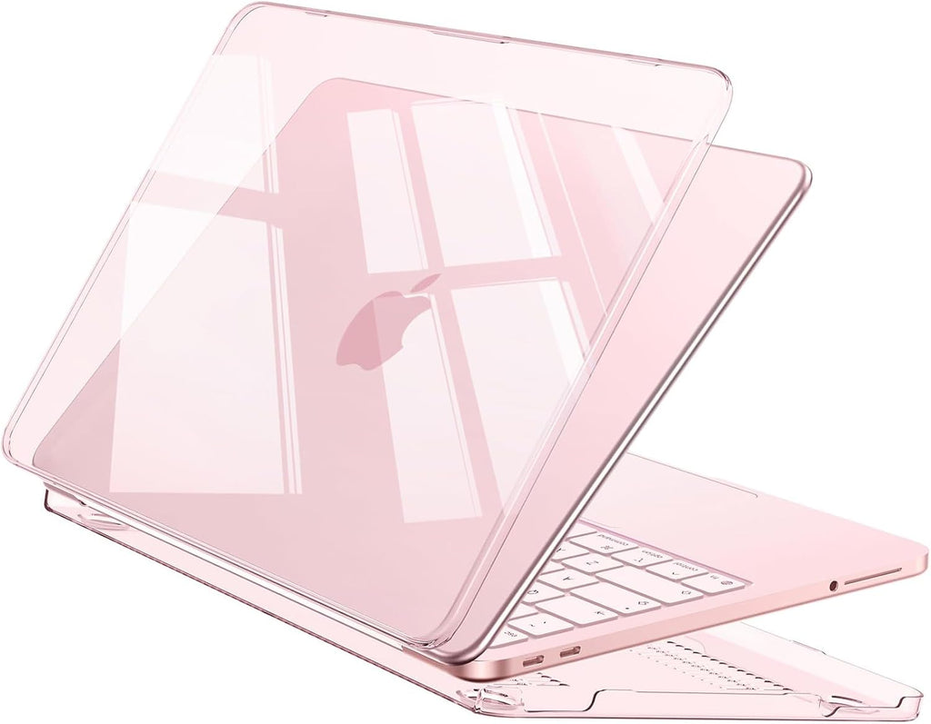 EooCoo for MacBook Neo Case 13 inch 2026 A3404 A18-Pro Crystal Pink