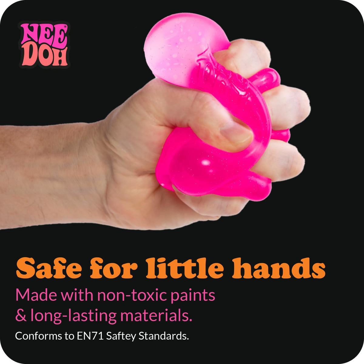 Schylling NeeDoh Nice Cube - Sensory Squeeze Toy with Super Solid Squish - 2.25" Cube - Color May Vary (Pack of 1)