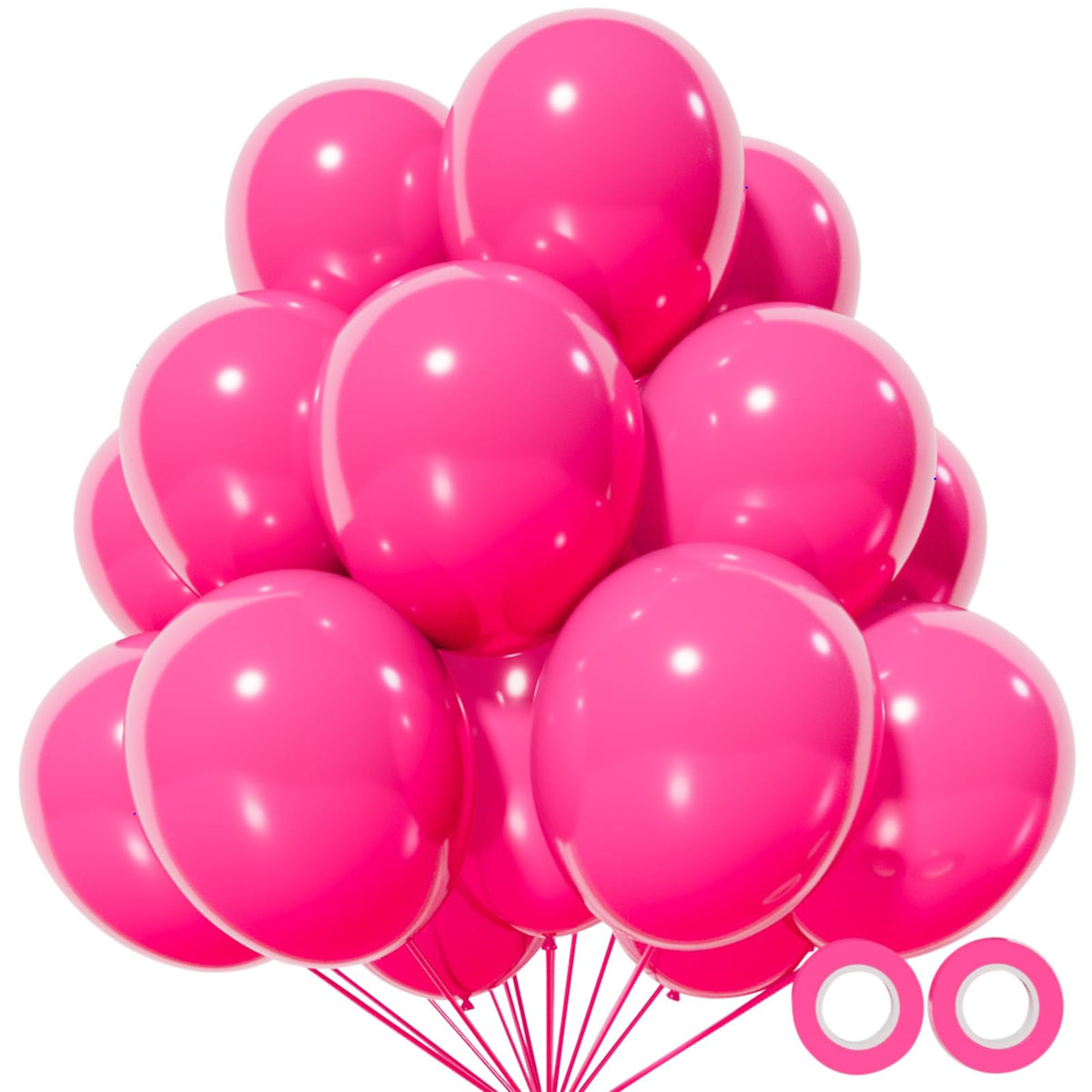 110pcs Black Balloon 12 inch, Black Latex Balloons for Birthday Party Baby Shower Wedding(with 2 Ribbons).