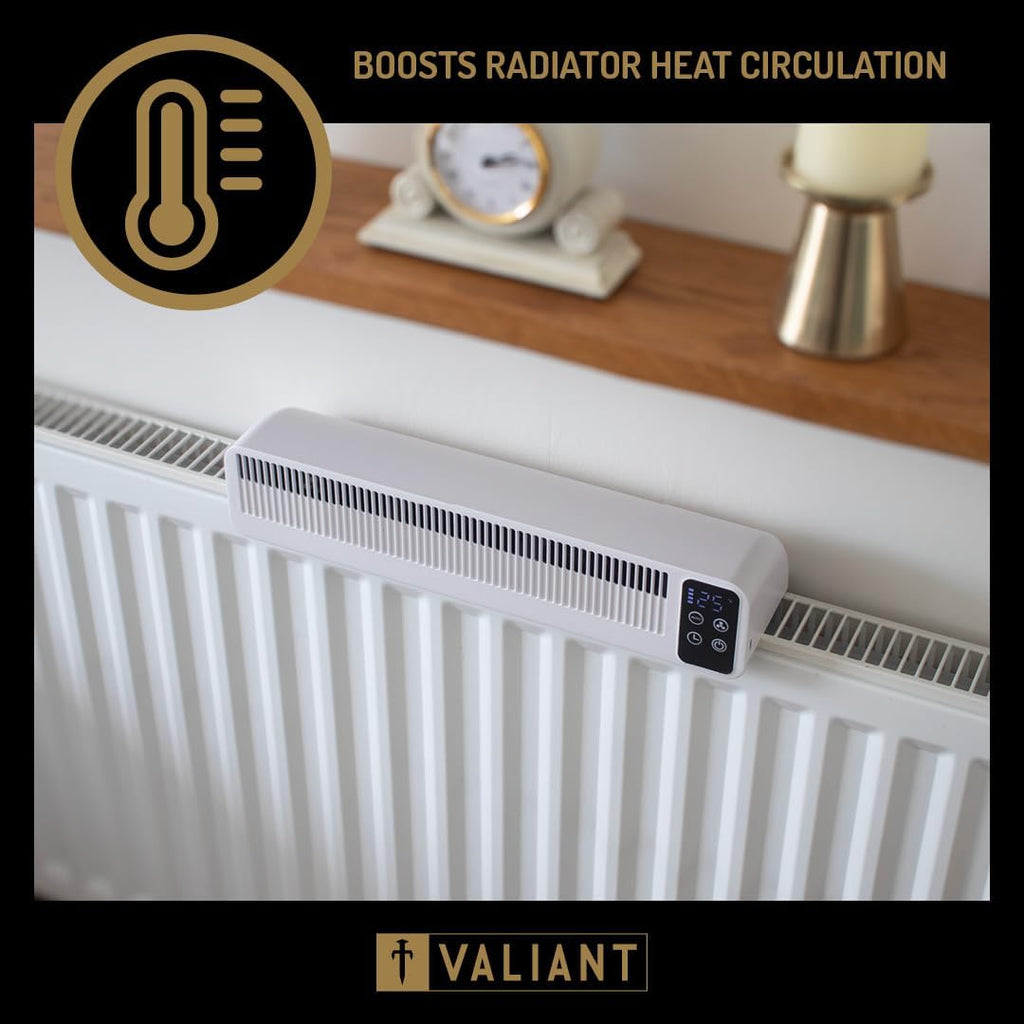 Valiant Radiator Fan – Triple Fan Heat Booster, Quiet, Rechargeable, Magnetic Fit