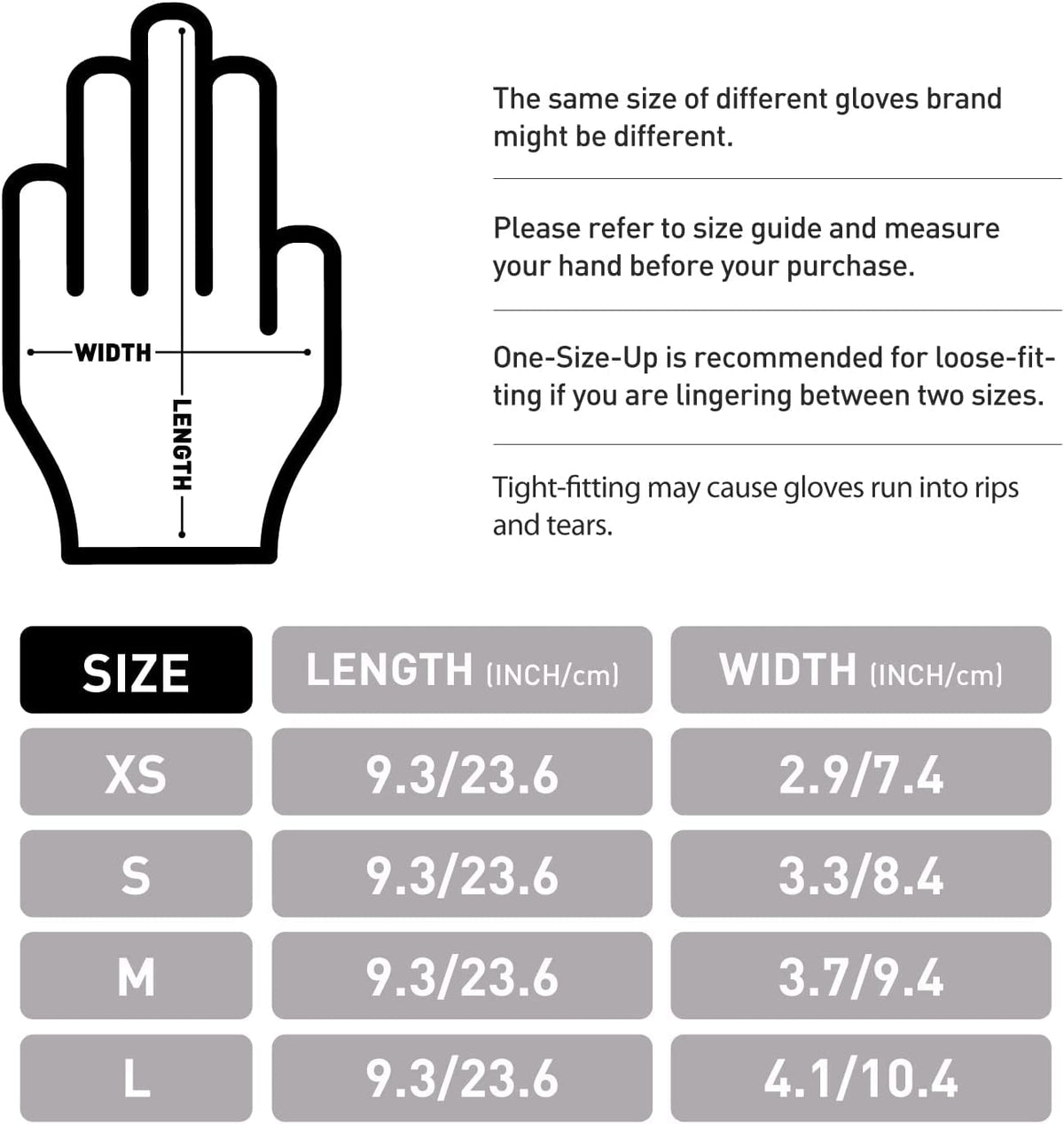 OKIAAS Vinyl Disposable Gloves, Latex-Free, Powder Free, Food Grade