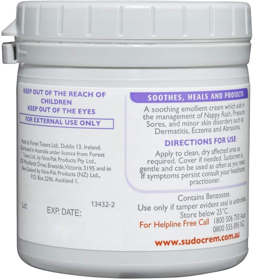 Sudocrem® Antiseptic Healing Cream, Zinc Oxide Cream, 175g