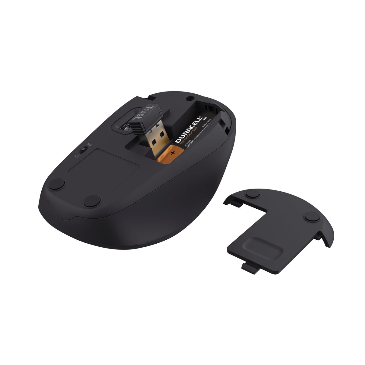 Trust Silent Wireless Mouse, Battery Included, 800-1600 DPI