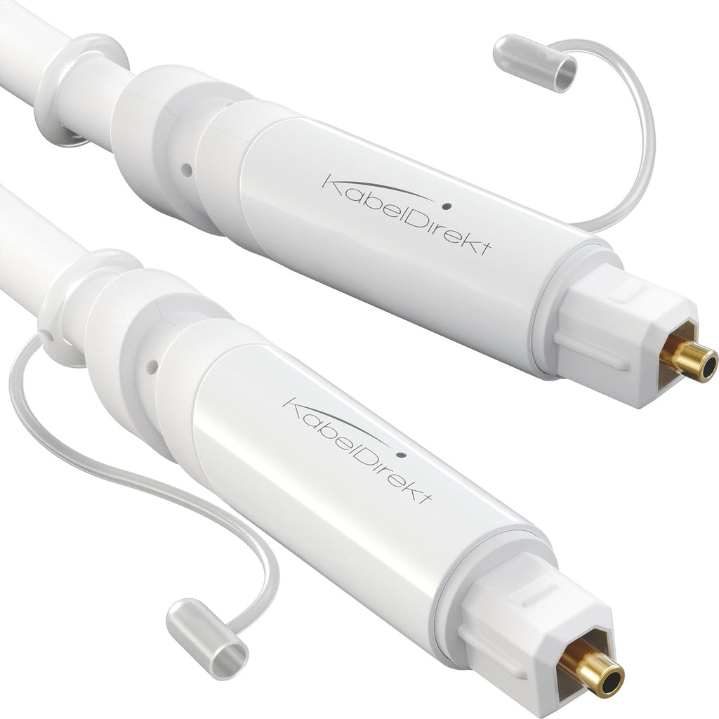 KabelDirekt – Optical Audio TOSLINK Cable – 1m – Soundbar