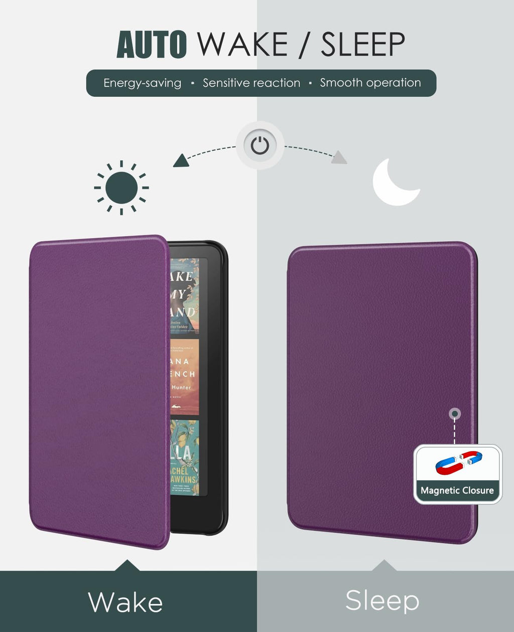 MoKo Case for 7" Kindle Paperwhite 12th Gen&Colorsoft 2024, Space Gray