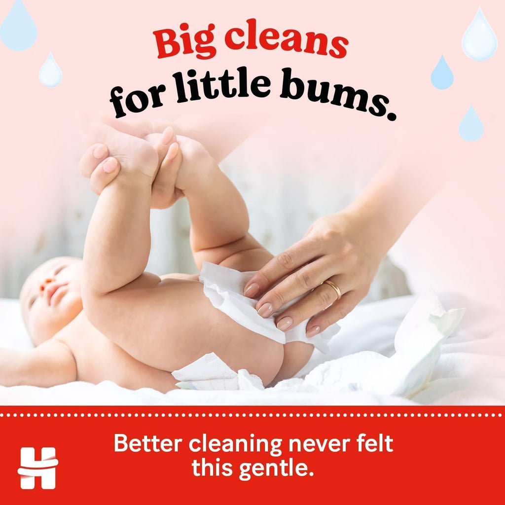Huggies Pure Plastic Free Baby Wipes - Quad Pack (192 Wipes) - 99% Water Wet Wipes, Fragrance Free, Hypoallergenic, Better Cleaning, Soft and Gentle on Babies' Delicate Skin