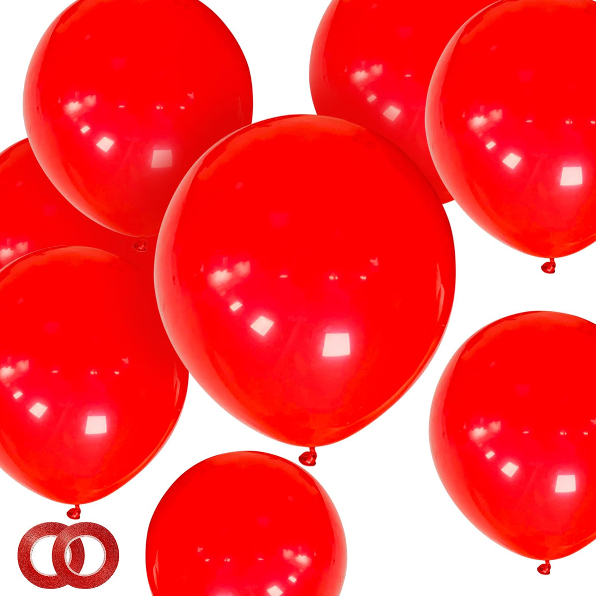 ASIYUHY Yellow Balloon 12 inch 100 Pack Thick Latex Helium Balloons