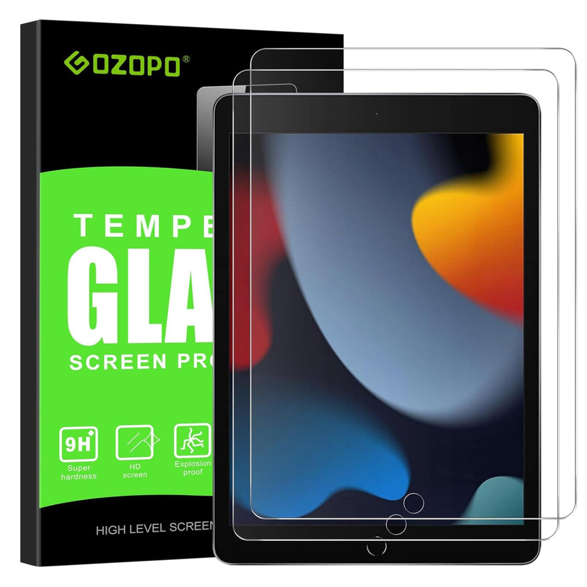Screen Protector for iPad 9.7 (iPad 6th/5th Gen, 2018/2017), 3-Pack