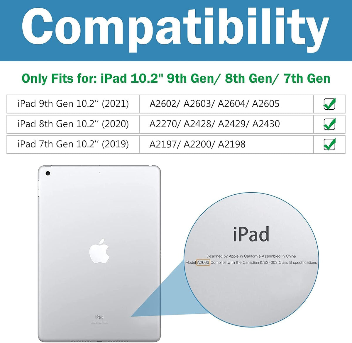 ProCase 3 Pack Screen Protector for iPad 9th 8th 7th Generation 10.2 Inch