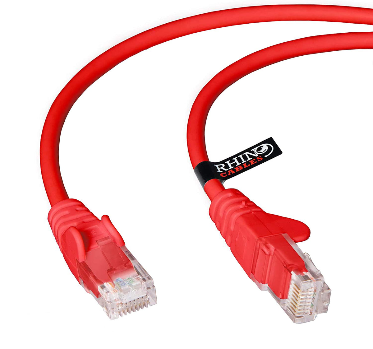 rhinocables CAT 5e High-Speed Ethernet Cable - Reliable LAN Network RJ45 Cable for Fast Internet & Data Transfer | Durable WiFi Broadband Cable for Gaming & Streaming, (20m, White, Pack of 25)