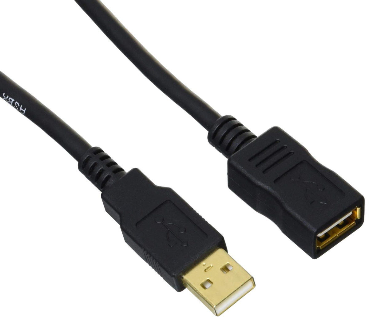 Amazon Basics USB Extension Cable 2.0 A-Male to A-Female, 1 m, Black