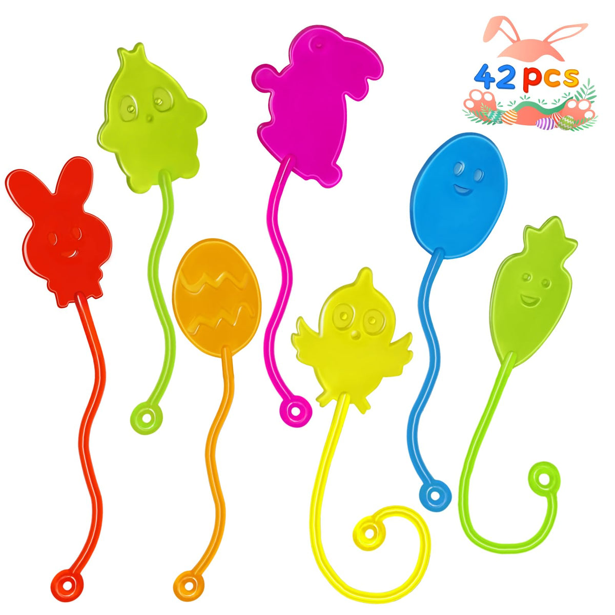 Valentines Sticky Hands Bulk 48 PCS Heart Valentines Party Favors for Kids