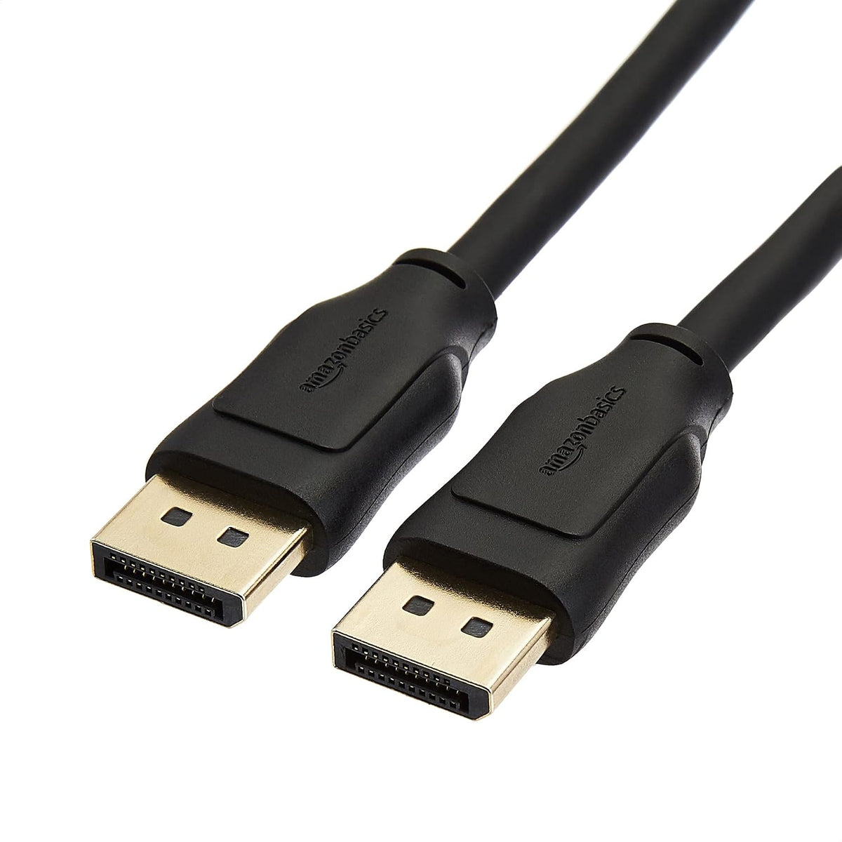 Amazon Basics DisplayPort 1.4 Cable, 32.4 Gbps, 8K@60Hz, 1.8 m, Black