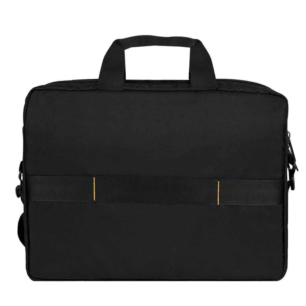 Amazon Basics Laptop Shoulder Bag, Slim 15.6 inch, Black, 1-Pack