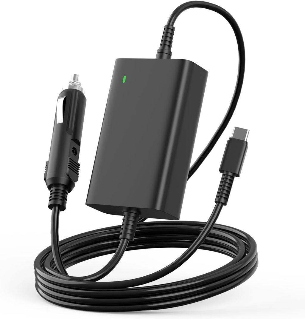 12V/24V 100W Car Laptop Charger USB C Compatible with MacBook Lenovo Dell