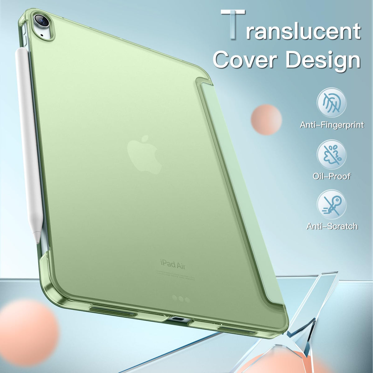 JETech Case for iPad Air 11" M4/M3/M2 & iPad Air 5/4 10.9", Starlight
