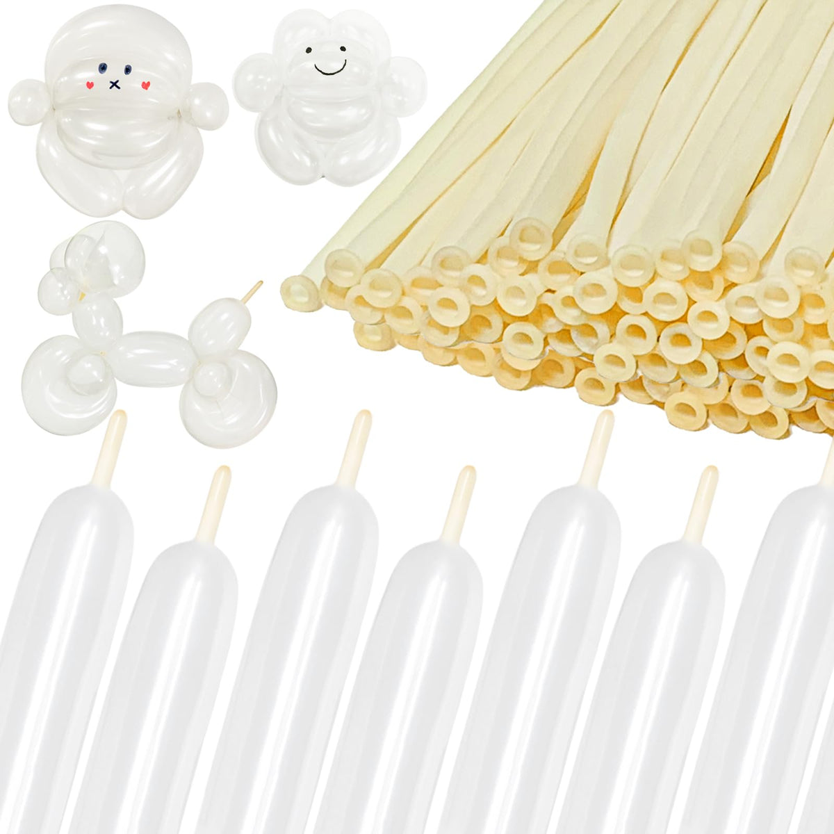 260 Black Long Balloons for Balloon Garland Thickening Skinny Latex Twisting Animals Modeling Christmas Birthday Wedding Party Festival Decorations 100pcs