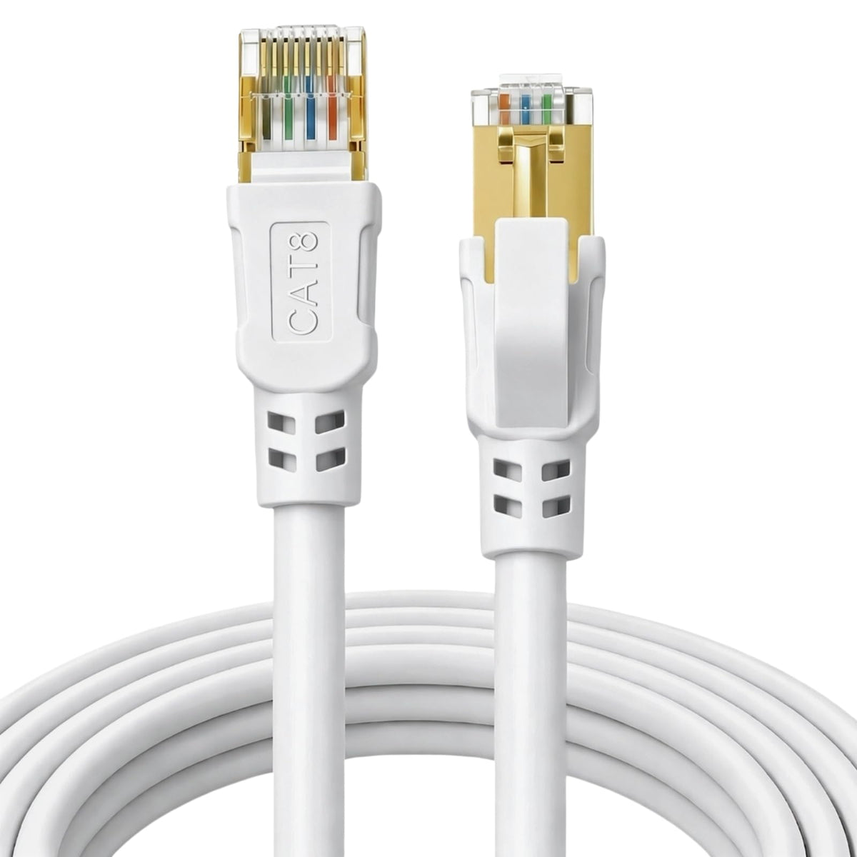 DDMALL Cat 8 Ethernet Cable 6m, 40Gbps Round Internet Cable (6 Meter Black)