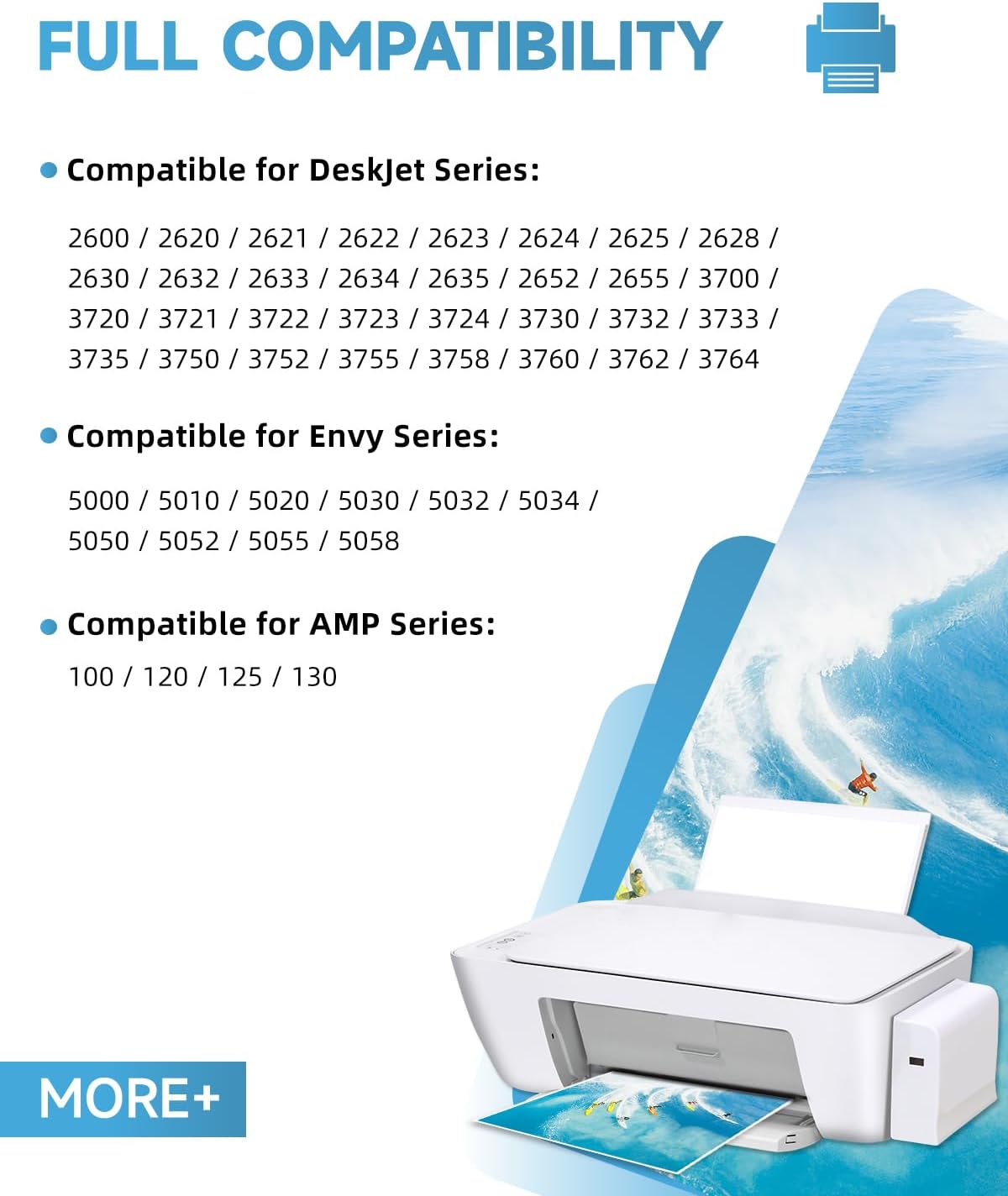 304 XL Ink Cartridges BK/CMY- 750/450+ Pages, Replacement for HP 304 Ink Cartridges Black and Colour Original, Printer Ink 304 High Yield for Envy 5010 5020 5030 5032 5000 DeskJet 3760 2630 2620 2600