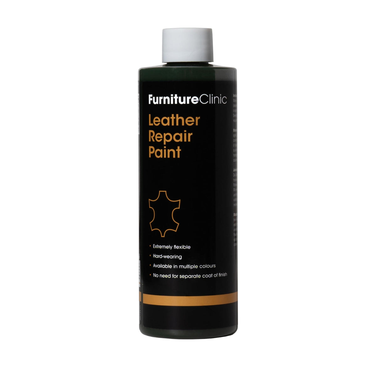 Furniture Clinic Leather Repair Paint & Dye | Self Seal Colourant for Quick and Easy Leather Repair | Suitable for Sofas, Car Seat, Shoes, Handbag, and More - Dark Brown, 250ml