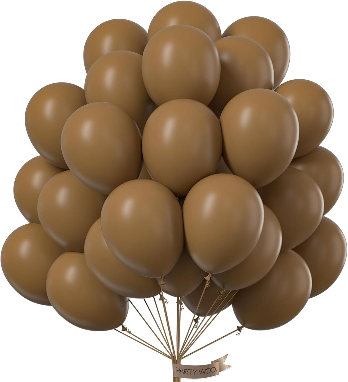 PartyWoo Black Balloons 50pcs Matte Latex Helium Balloons 12 Inch